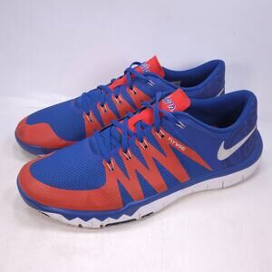 Nike Free Trainer 5.0 Florida Gators Shoe Mens Size 13 723939-481 Blue Orange